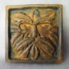OLD GREEN MAN PLAQUE (Cold-Cast IRON)