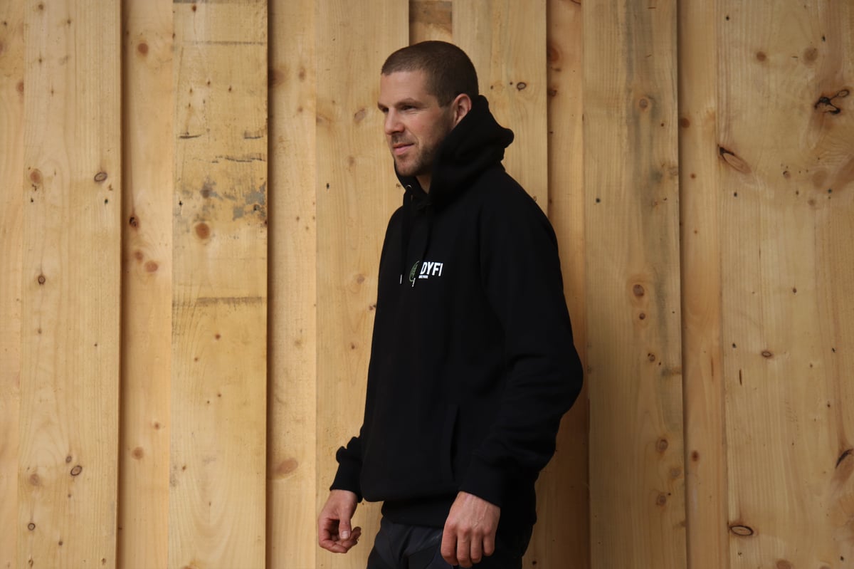 Image of The Dyfi Pullover Hoody - Black 