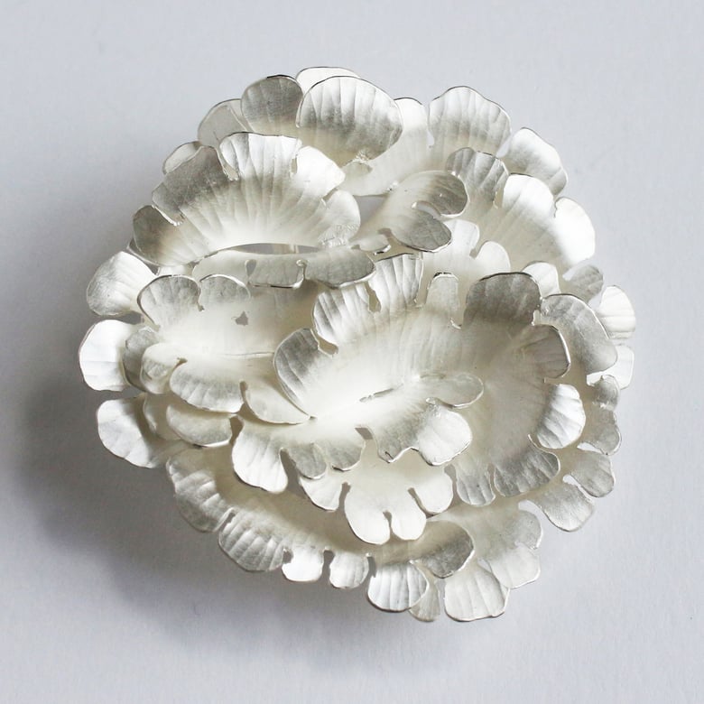 Image of seaweed silver brooch