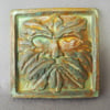 OLD GREEN MAN PLAQUE (Cold-Cast BRONZE and IRON)