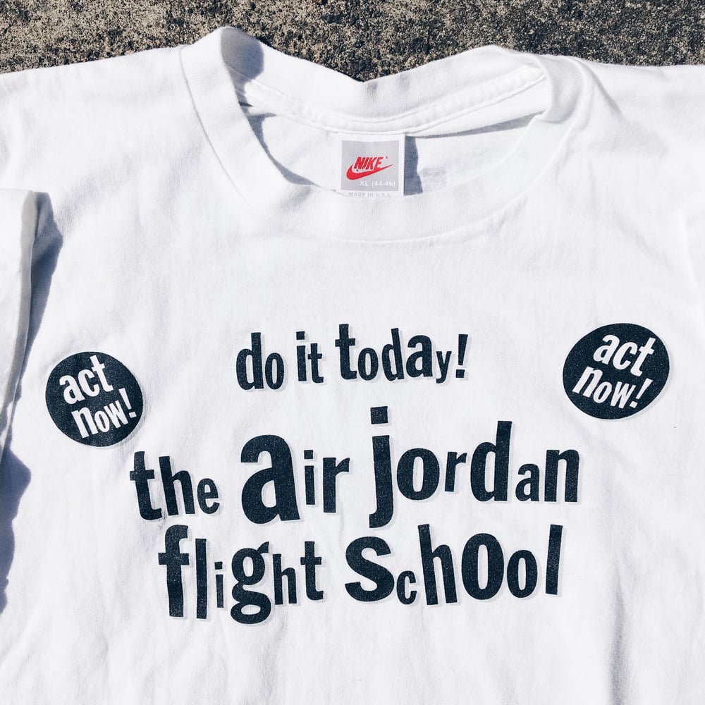 Image of Original 1991 Nike Air Jordan “Flight School” Spike Lee Tee.