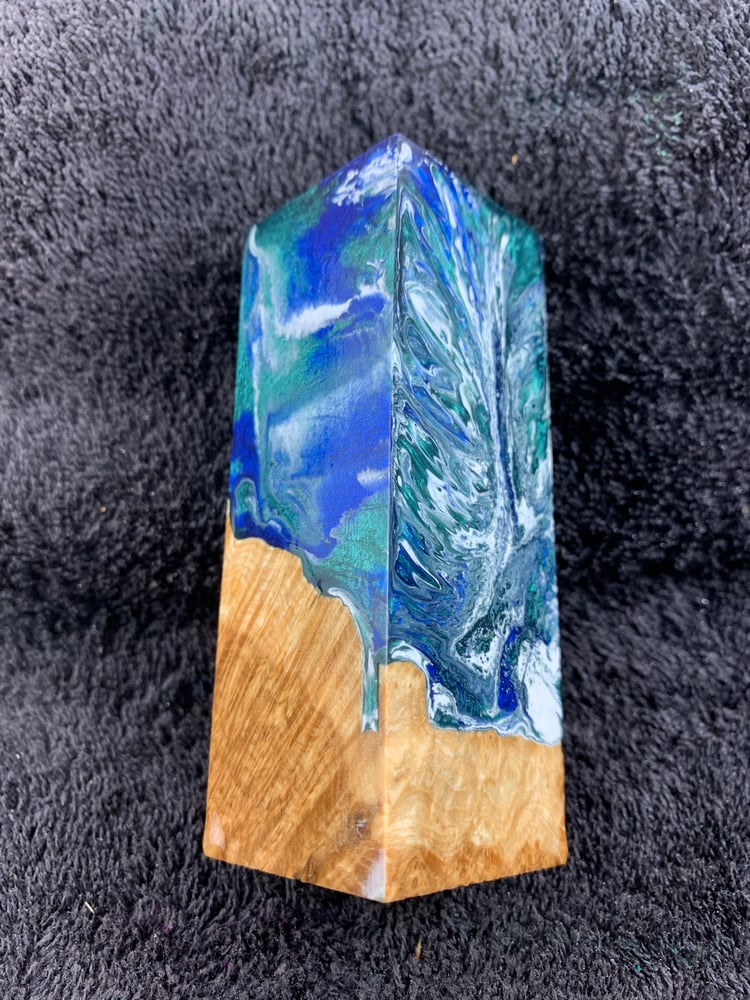 Image of Natural Ash Burl Hybrid Call/Handle Blank 