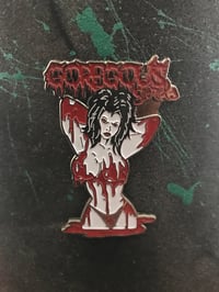 Image 3 of GOREgous Girl enamel pin 