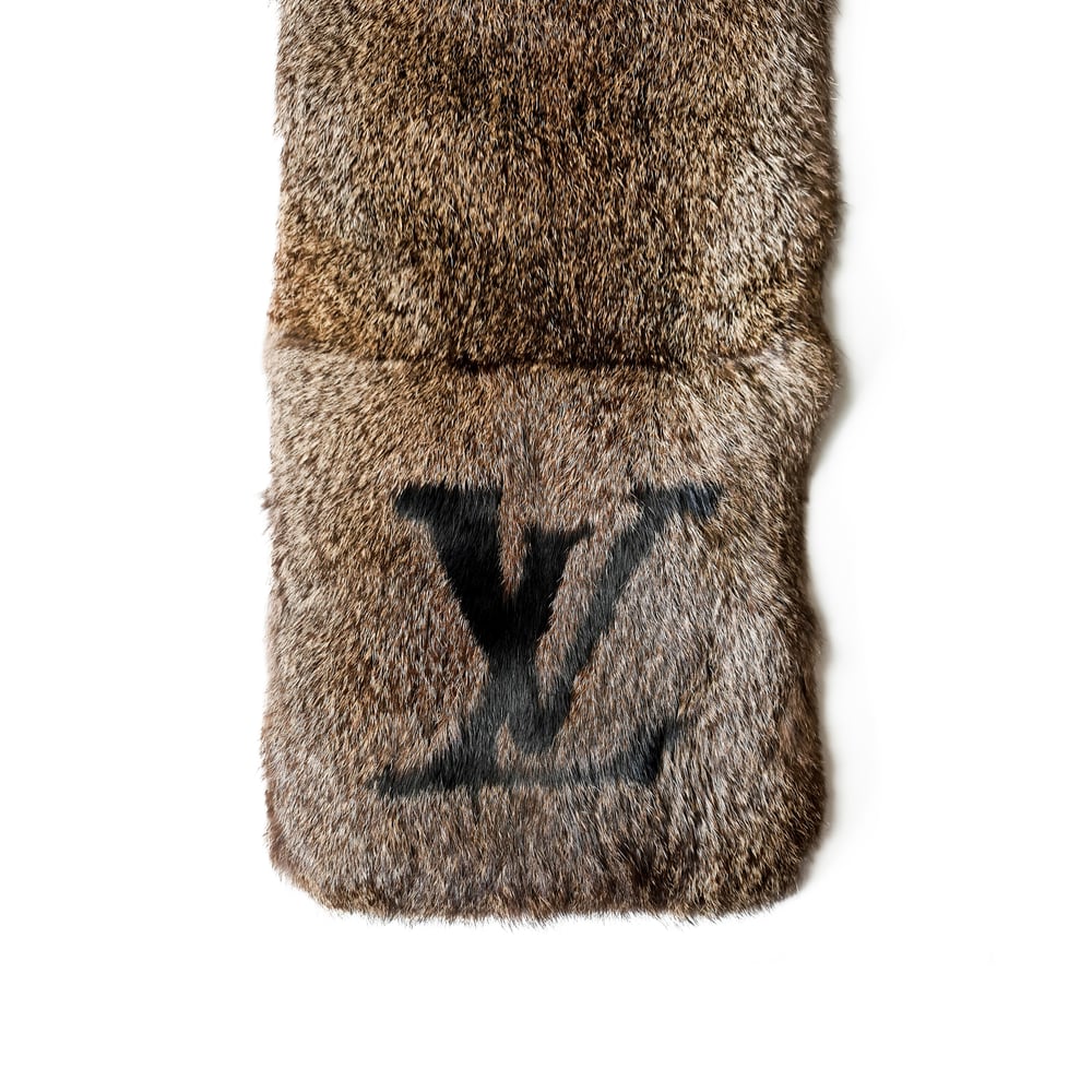 Louis Vuitton Rex Rabbit Fur Stamp Muffler Scarf, Louis Vuitton  Accessories