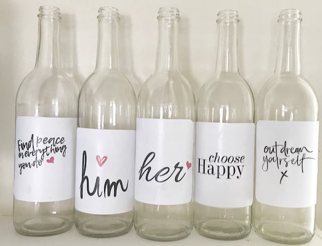 Image of Wine Bottle Label Kit