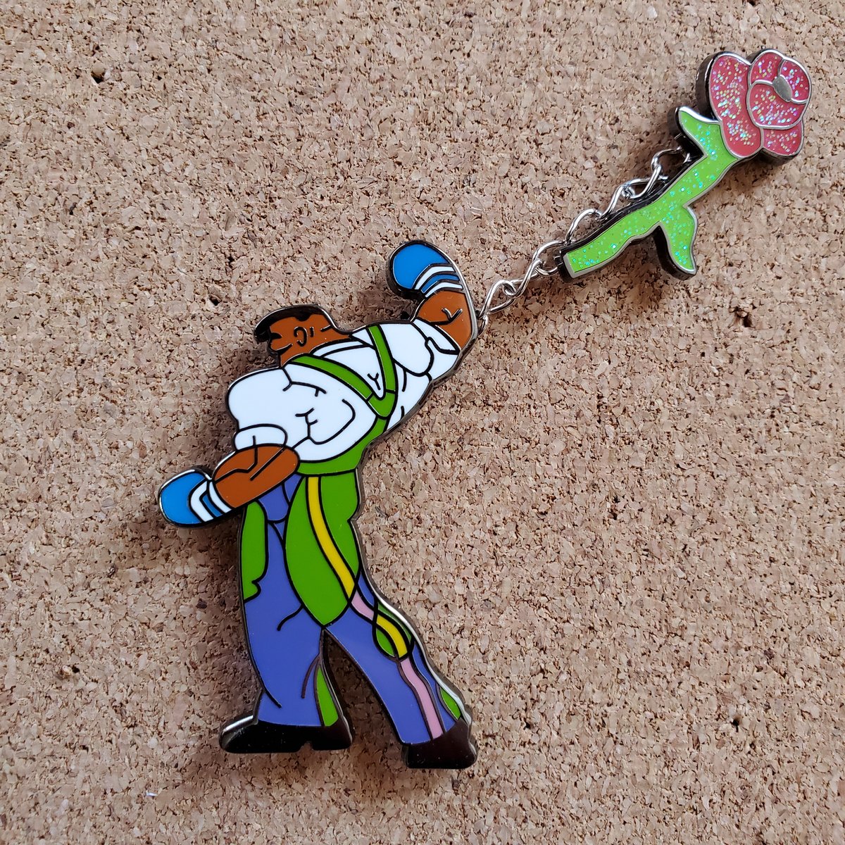 Image of 3S Dudley Green/Red/Pink (Rose Taunt)