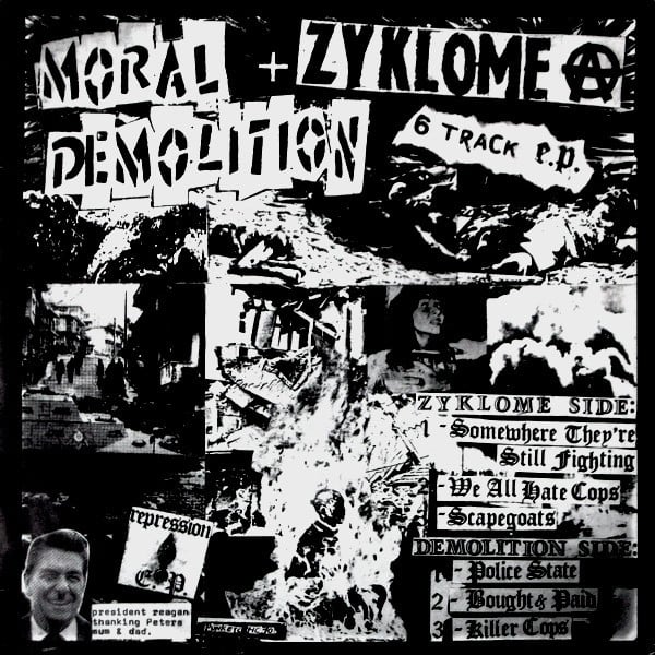 MORAL DEMOLITION / ZYKLOME A "Repression E.P" Split 7" EP