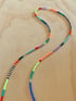 HAND BEADED MASK CHAIN - NEON MULTI Image 2