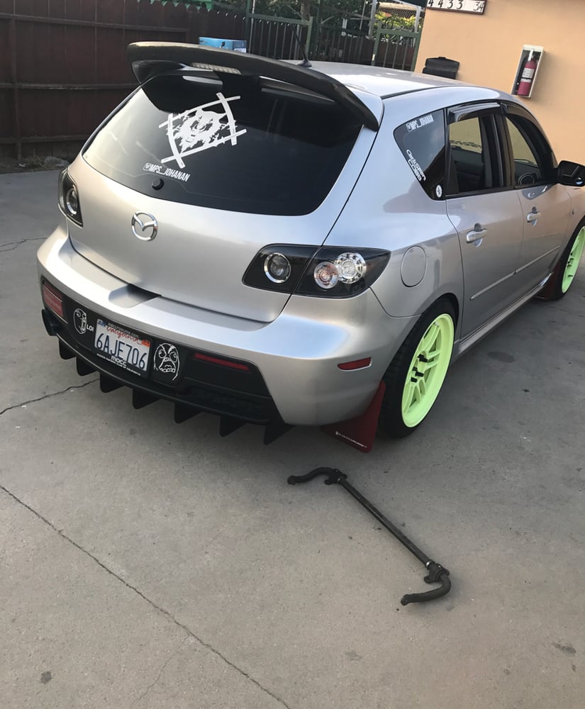 Image of V1 MAZDA ROUNDED FIN DIFFUSER (GEN1)
