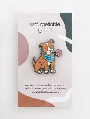 Image of "Gentle by Nature" Pit Bull Pin