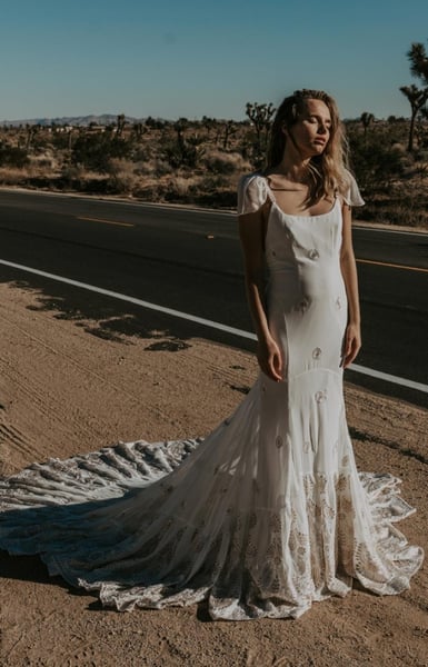 Image of Stevie Sample Dress. Ivory. Daughters of Simone.