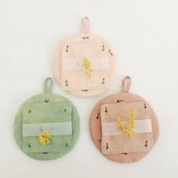 Image 1 of cocon flower coaster & potholder