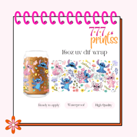 Spring Stitch UV DTF Cup wrap
