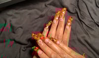 Image 1 of Tortoise Print Curved Gel Nails
