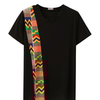 Image 1 of MEN'S KENTE STRIPE T-SHIRT