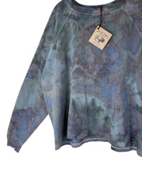 Image 3 of M 100% Cotton French Terry Sweatsuit Set in Dark Stormy Ice Dye