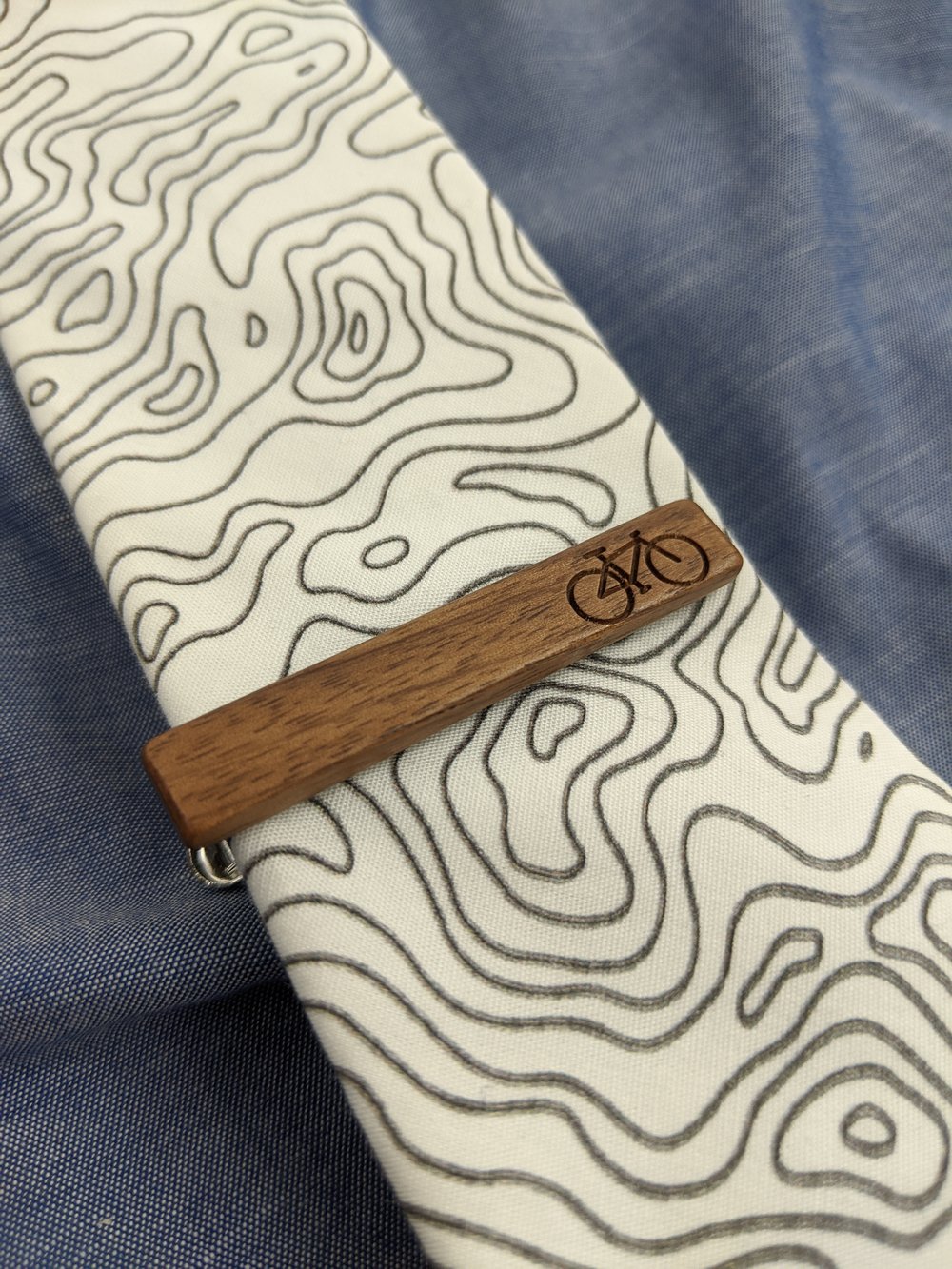 The Silent Pine's Hand Made Wood tie clips