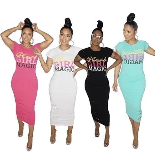 Image of Black Magic Dress (with pearls)