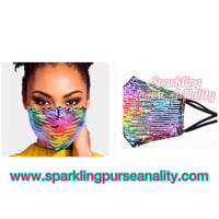 Image 1 of “Sparkling” Rainbow Mask
