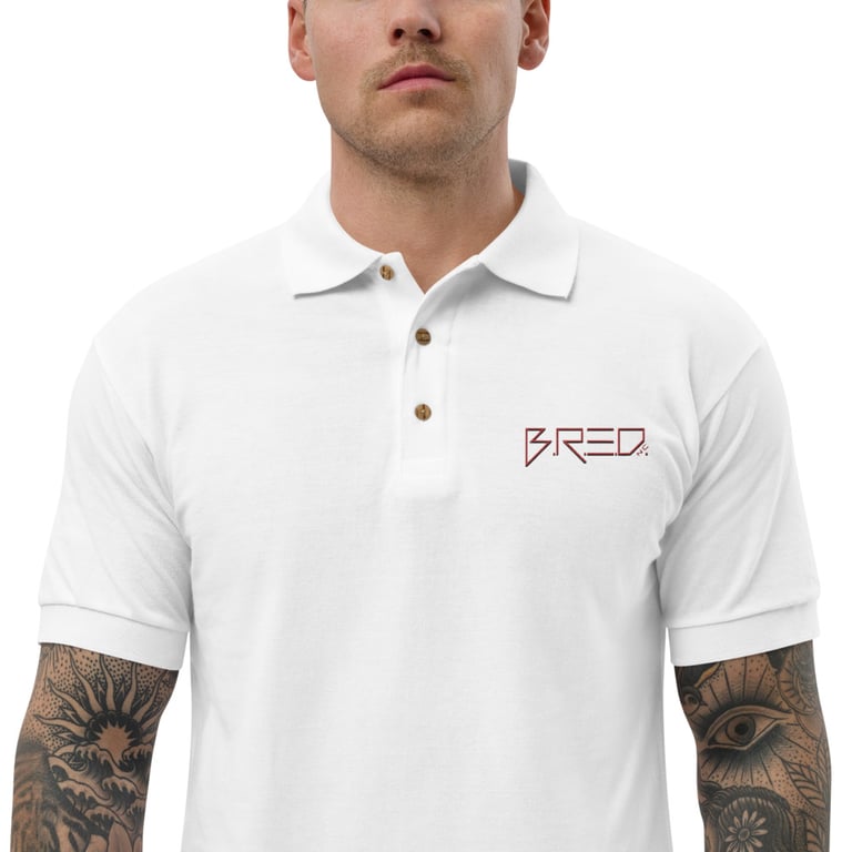 Bred Embroidered Polo Shirt Image 2