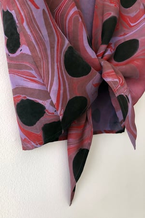 Image of Tulip Tie Blouse - Lilac Marble