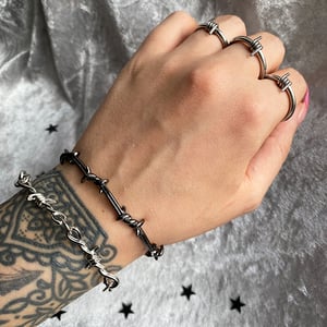 Image of No Trespassing Barbed Wire Bracelet