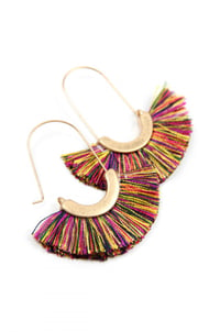 Image 1 of Color Me Cute Tassel Earrings