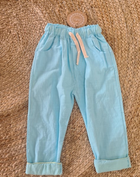 Image of Linen look boys pant.