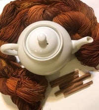 Image 1 of Warm Cinnamon - Hand Dyed Superwash Merino Wool Sport Weight Yarn