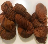 Image 4 of Warm Cinnamon - Hand Dyed Superwash Merino Wool Sport Weight Yarn