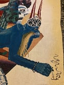 'Serpent Merchant and the Desert Rose' woven blanket PREORDER