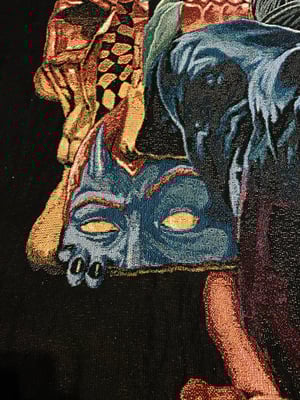 Image of 'Night Rose' woven blanket