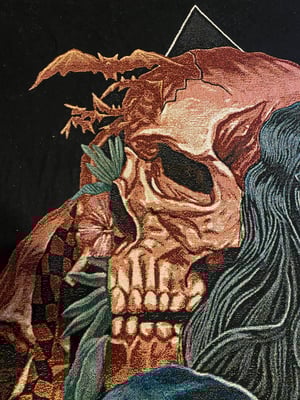 Image of 'Night Rose' woven blanket