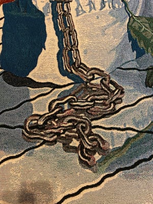 Image of 'Chained to The Final Rose' woven blanket PREORDER