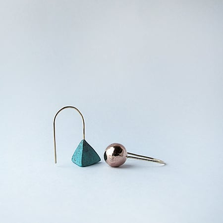 Image of Copper Patina Triangle / Copper Ball 