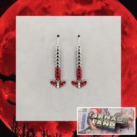 Crimson Death's-Head Hawkmoth Earrings