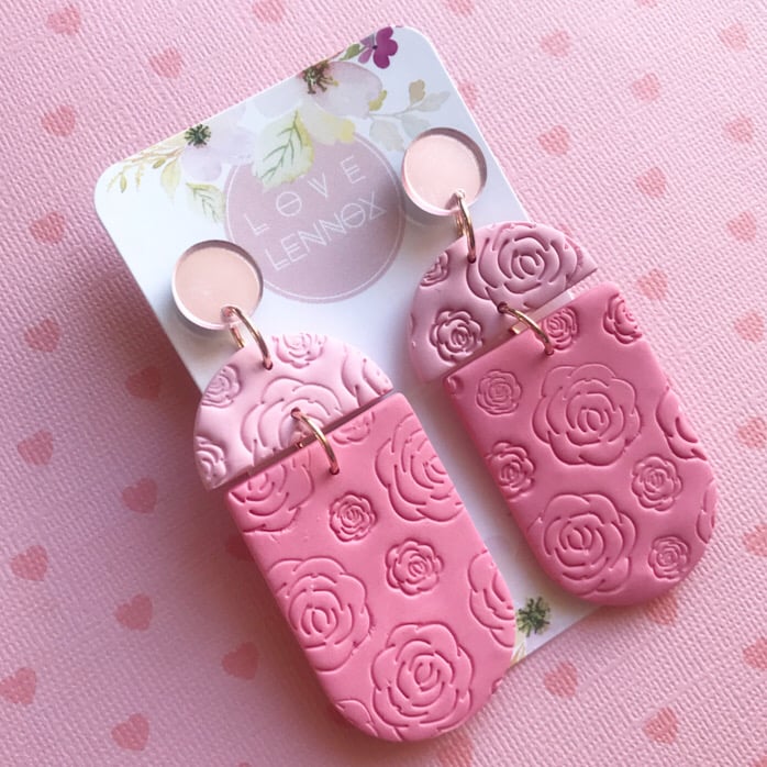 Zara earrings rose gold