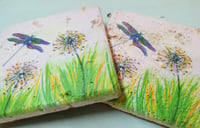 Image 3 of Dandelion & Dragonfly Stone Coaster