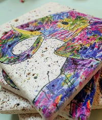 Image 1 of 'Rainbow Elephant' Stone Coaster 