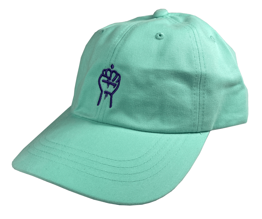 Image of QC Fist Twill Dad Hat (Diamond Blue)