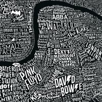 Image 3 of Music Map Of London (Black)