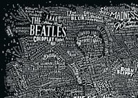 Image 5 of Music Map Of London (Black)
