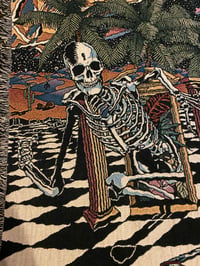 Image 3 of 'Escape from The Sinister Jungle' woven blanket preorder 