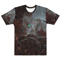 Image 1 of Lair of the Rainbow Serpent Allover Print T-shirt By Mark Cooper