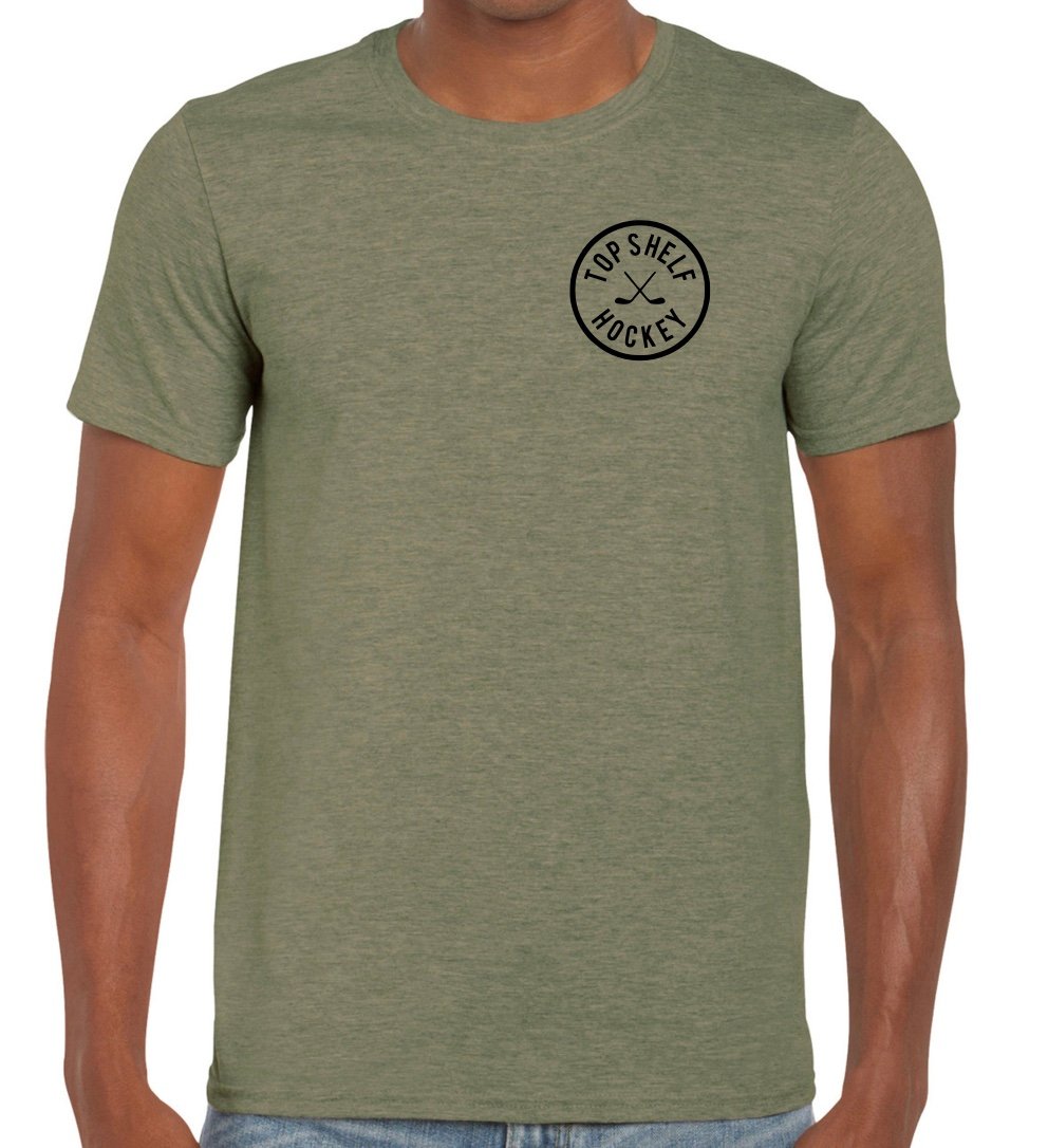 Image of Top Shelf Military Green tee