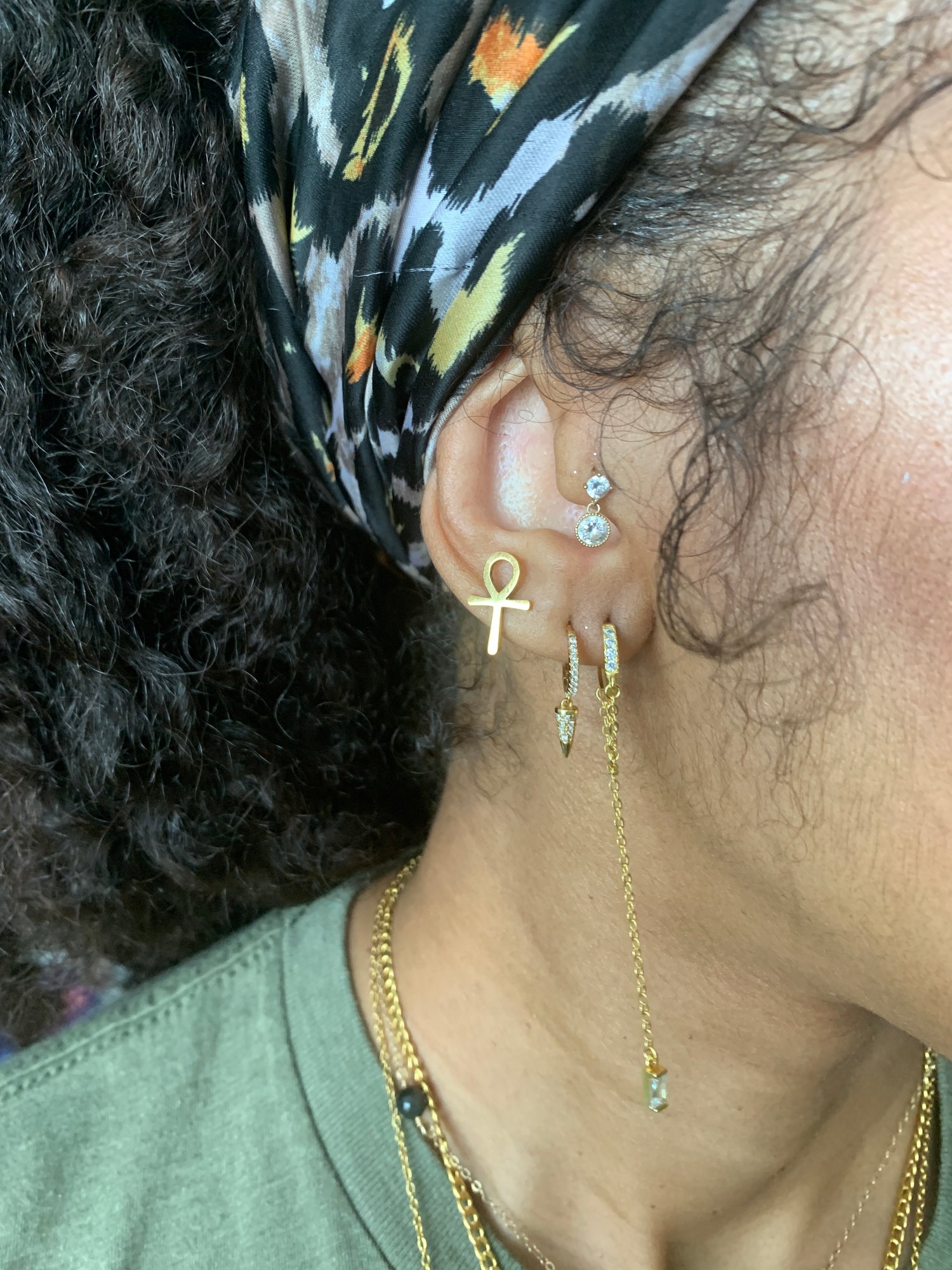 Image of VIBRATE • Ankh or Om Earrings