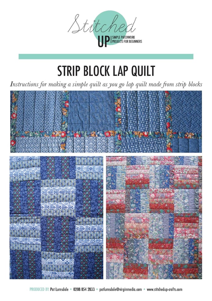 Image of STRIP BLOCK LAP QUILT 