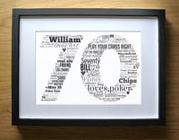 Image 2 of 70 Birthday Numbers Gift for Dad Brother Grandad Husband Man - Personalised Prints - Happy Birthday
