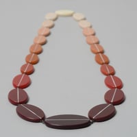 Image 1 of long ombré pink necklace