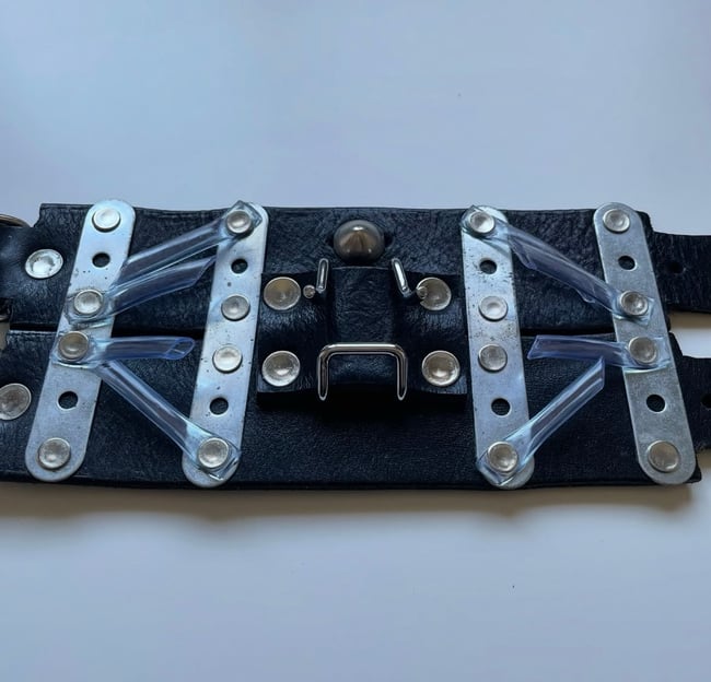 execution leather cuff